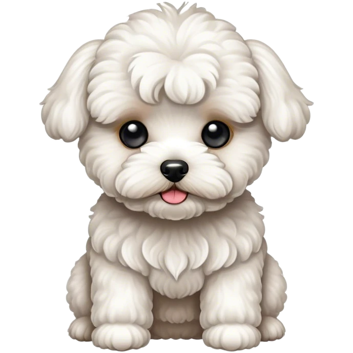 white maltipoo dog emoji