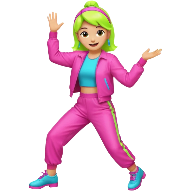 Dancing to the 80s music  emoji