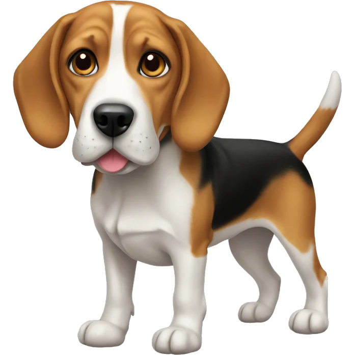 Dog Beagle full-height emoji