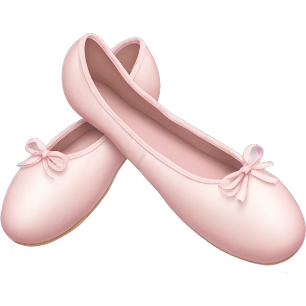 Pale pink ballet shoes emoji