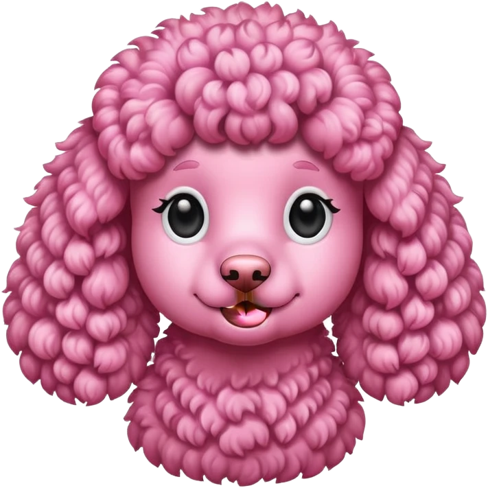 Pink poodle emoji