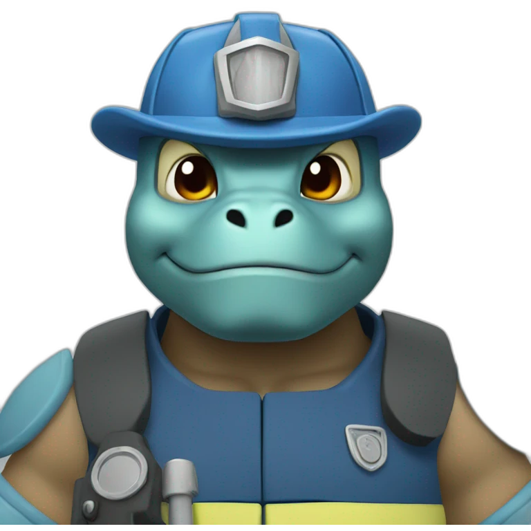 Blastoise fireman emoji