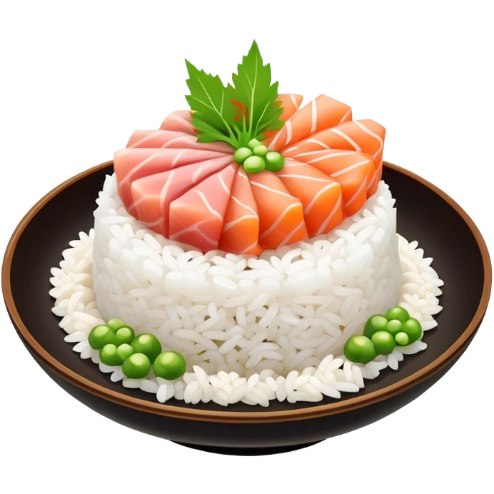 Sashimi over rice emoji