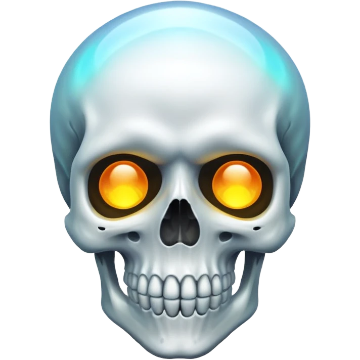 Skull with aura emoji