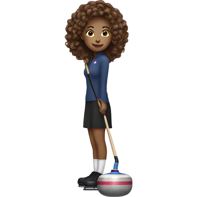 Curling girl emoji