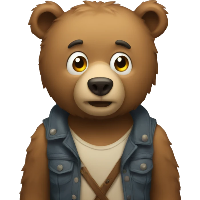 Jealous bear  emoji