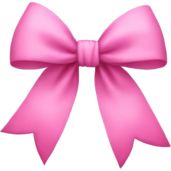 Big pink bow emoji