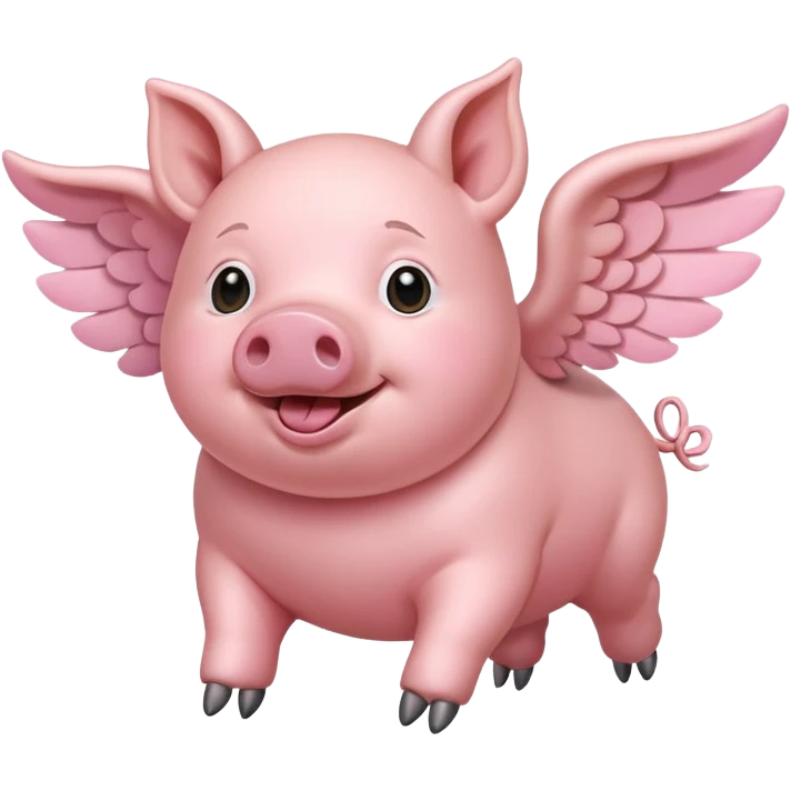 Flying pig  emoji