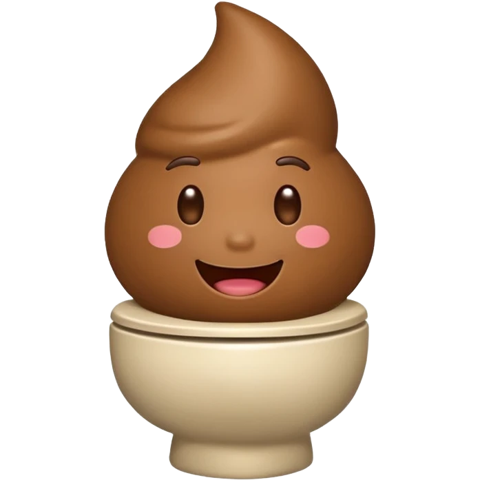 Emoji qui fait caca dans les toilettes  emoji