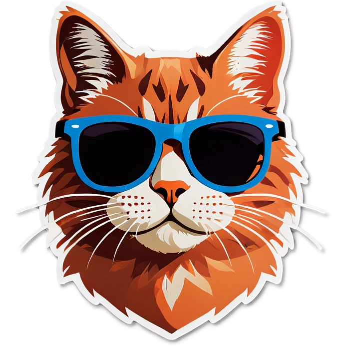 Cat with sunglasses emoji