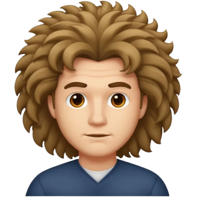 Man with big hair emoji