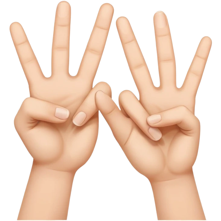 hands making a w symbol emoji