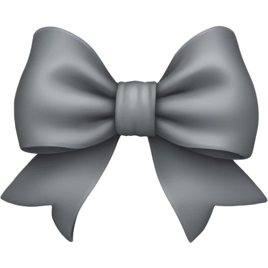 gray bow emoji