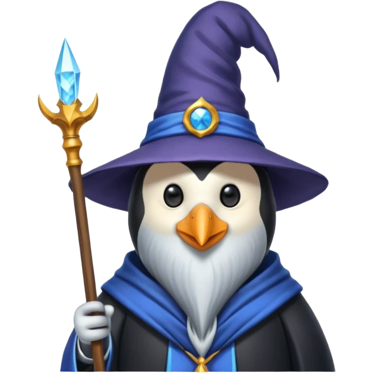 Penguin Wizard emoji