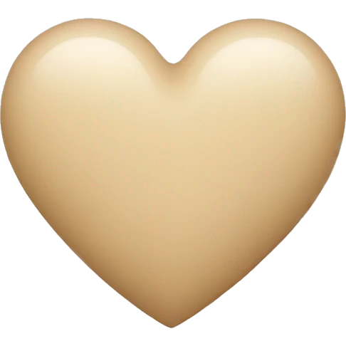 Beige Heart emoji