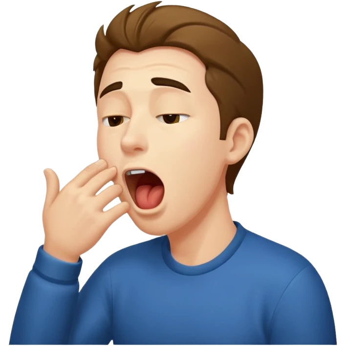 man Yawning  emoji