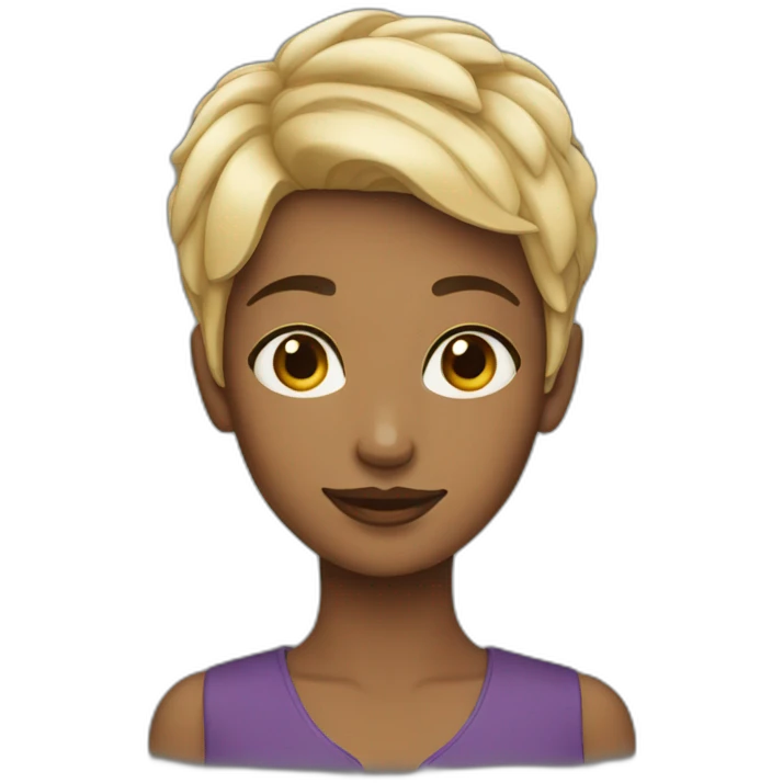 woman with pixie cut emoji