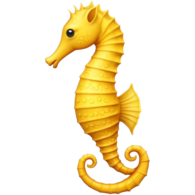 A yellow seahorse emoji