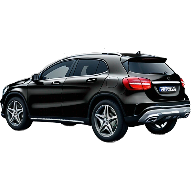 Black Mercedes GLA 250  emoji