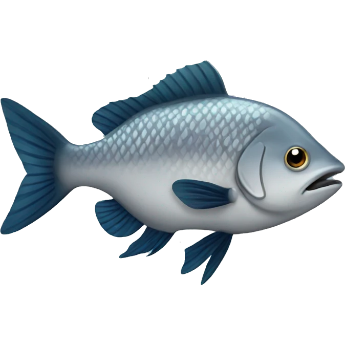 Gray fish emoji