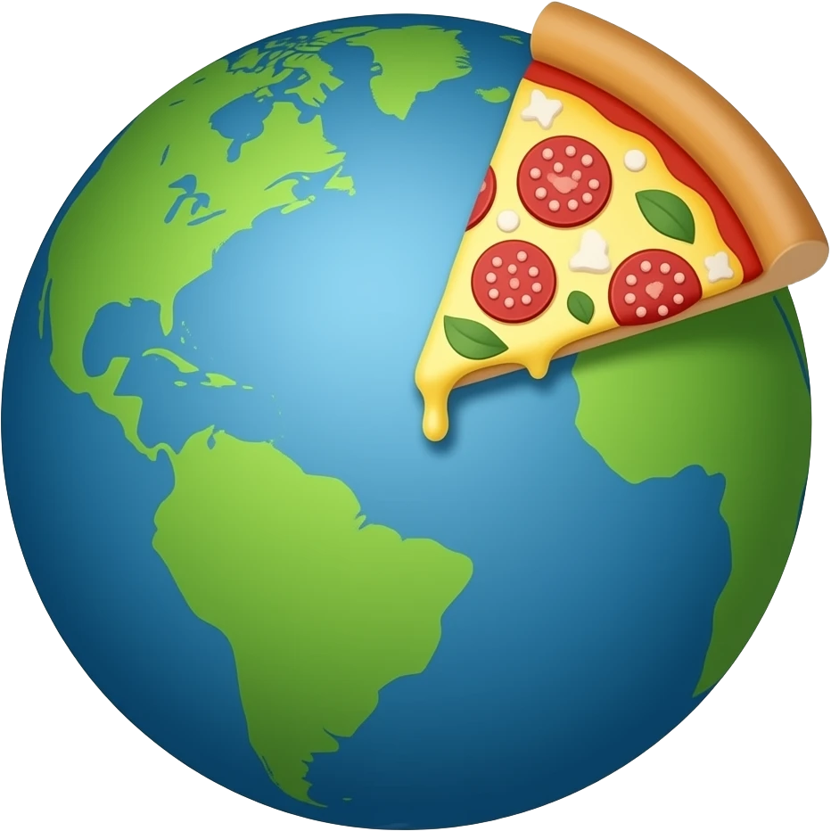 pizza globe emoji