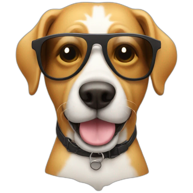 dog with sunglass emoji