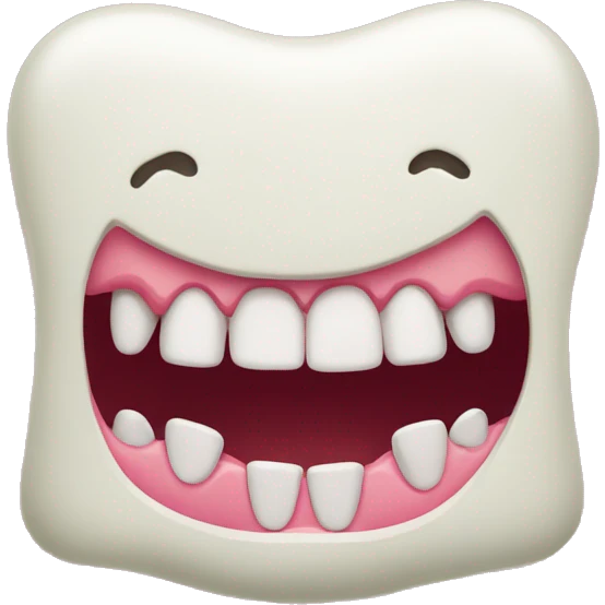 gums with missing teeth emoji