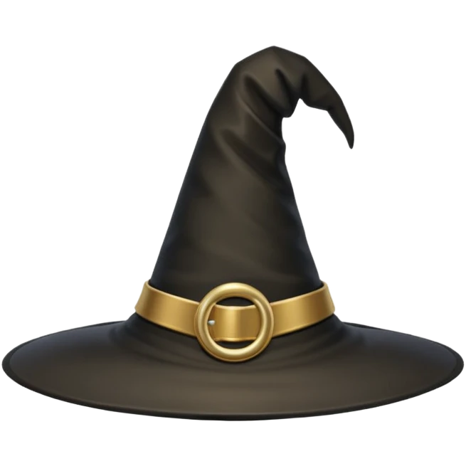 witch hat with a gold buckle emoji