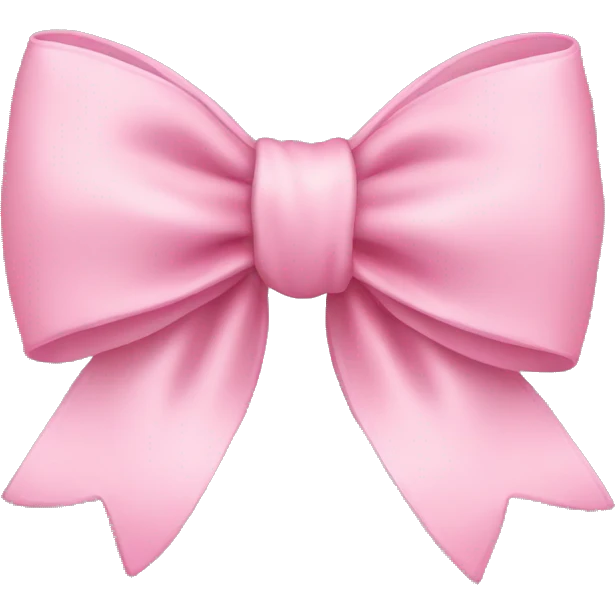 Baby pink bow emoji