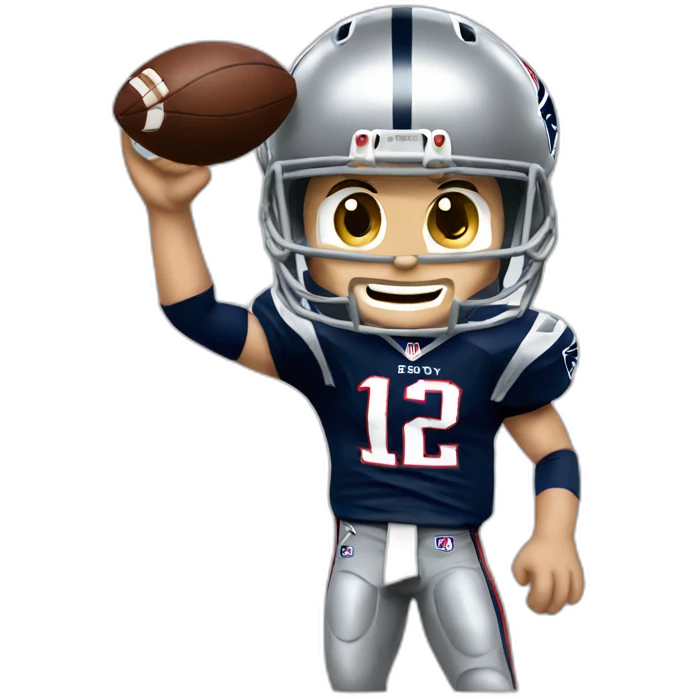 Tom brady waving emoji