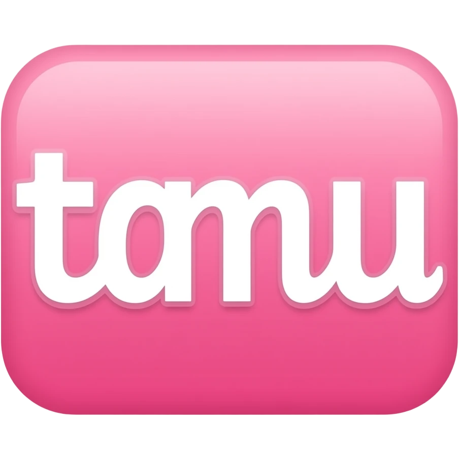 Pink word temu logo emoji