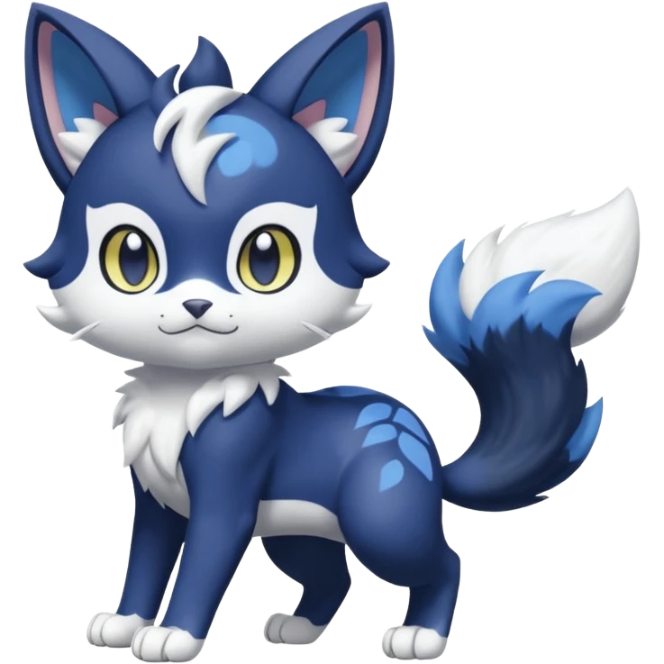 Gatomon-Liepard-Meowstic-Meicoomon-hybrid-fusion, full body emoji