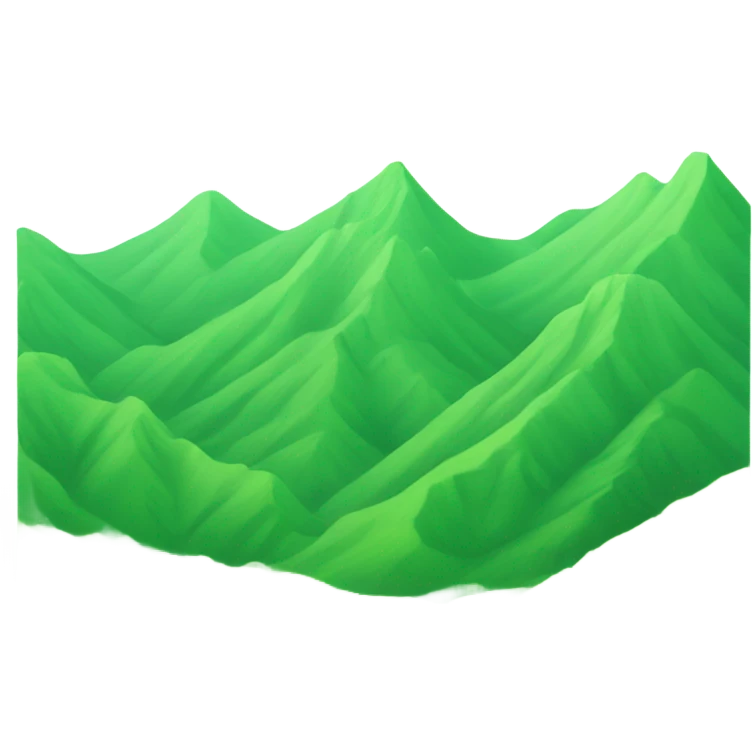 rolling green mountains emoji