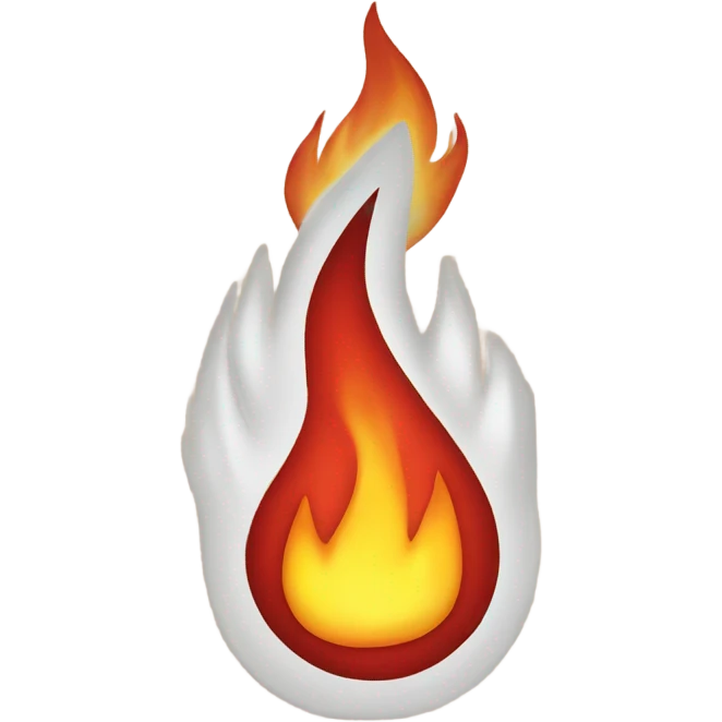 Cards on fire emoji