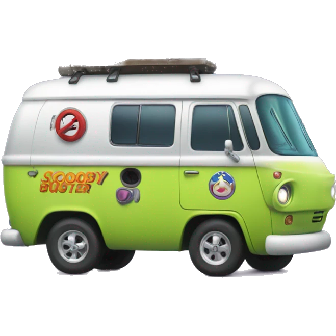 Scooby and the meddling kids monster ,ghost busters,hippie van. emoji
