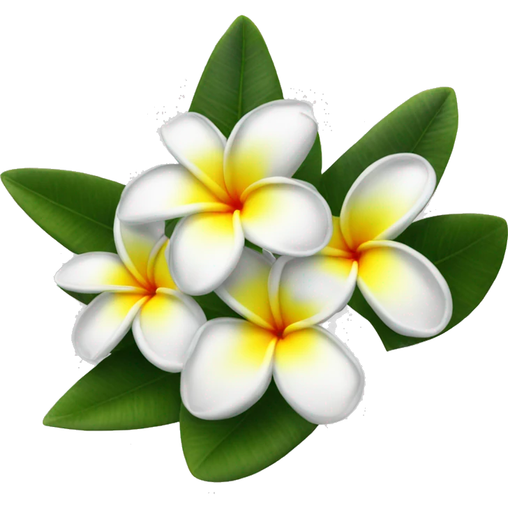 plumeria flower emoji