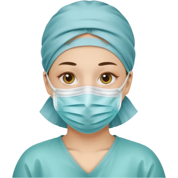 une personne avec un masque covid emoji