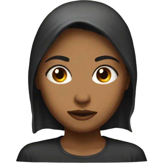 Mysterious girl doesn’t want to talk  emoji