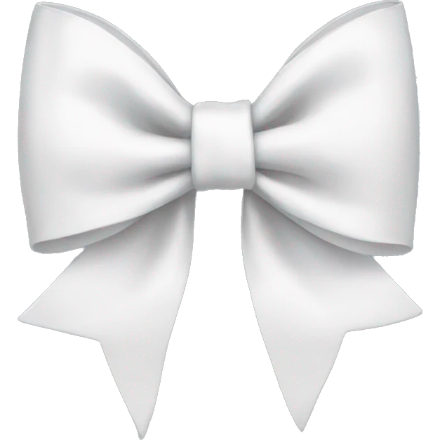white bow emoji