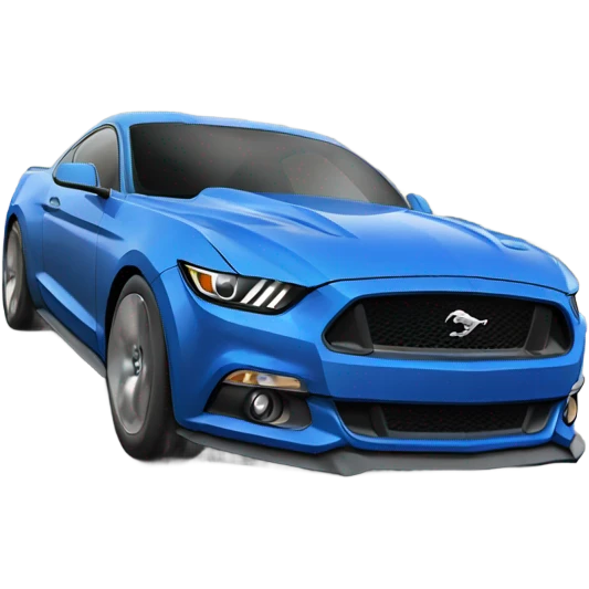blue ford mustang gt  emoji