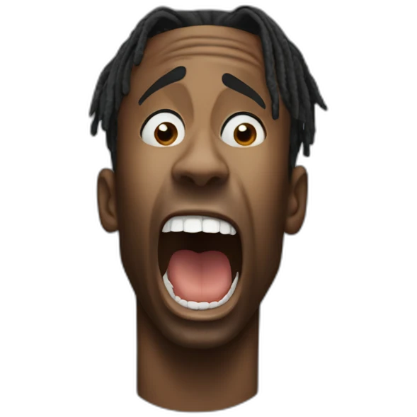 travis scott screaming emoji