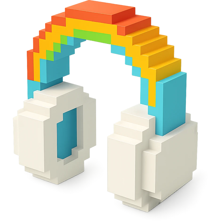 full-size white headphones emoji