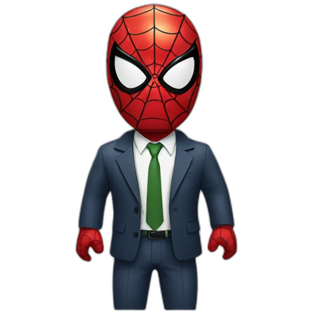 spiderman in a suit emoji