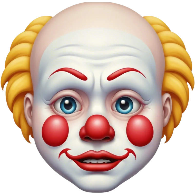 Sad crying clown emoji