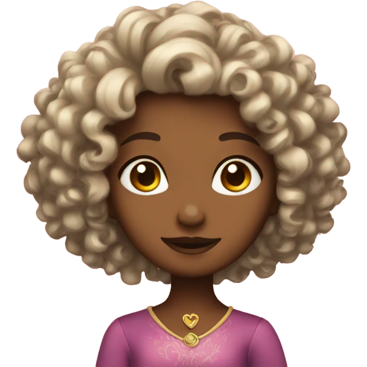 Curly princess emoji