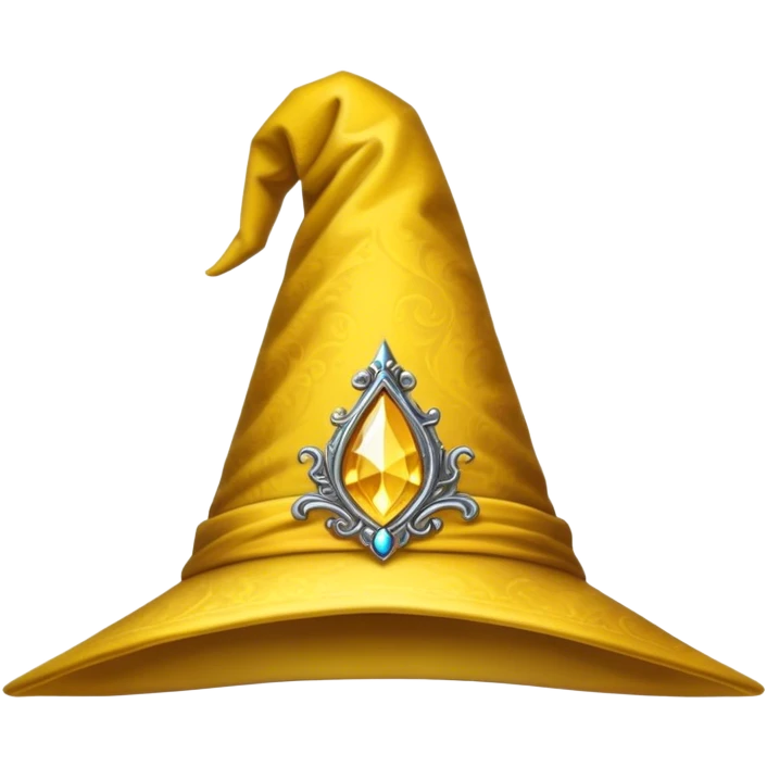 yellow wizard hat emoji