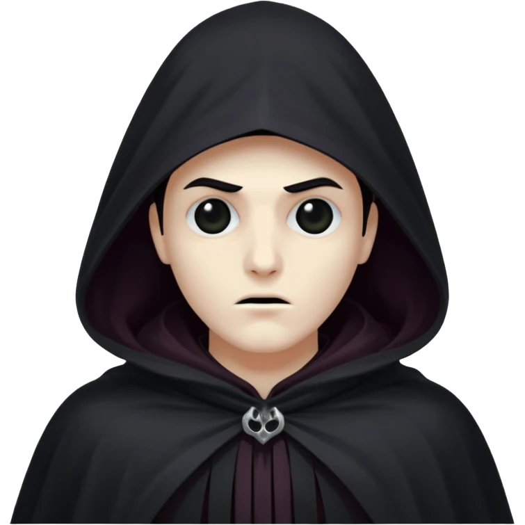 Shadowy Phantom with Cloak horror look emoji