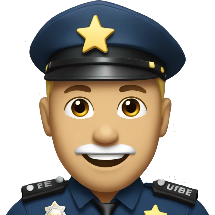 Police star emoji