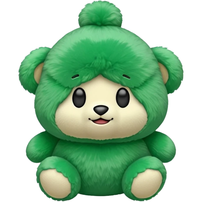 green plush toy  emoji