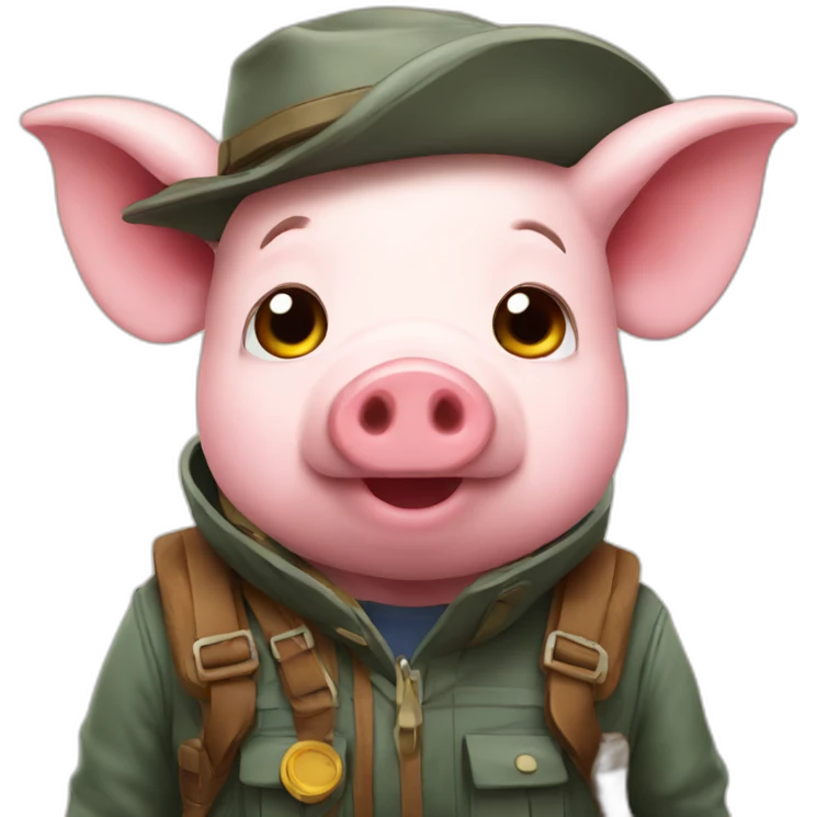 explorer pig emoji